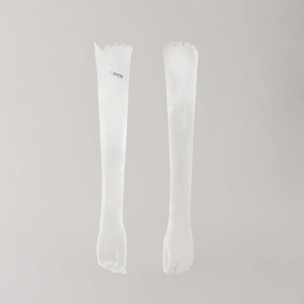 Vivienne Westwood White Lace Long Gloves